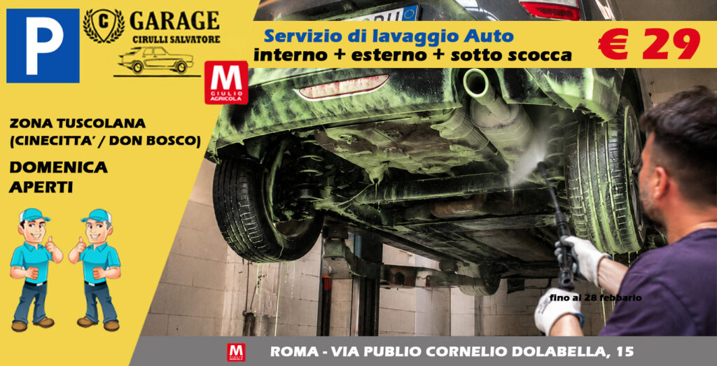 Scopri di più sull'articolo Lavaggio Sottoscocca Roma | Interno + Esterno a €29 – Parking Cirulli